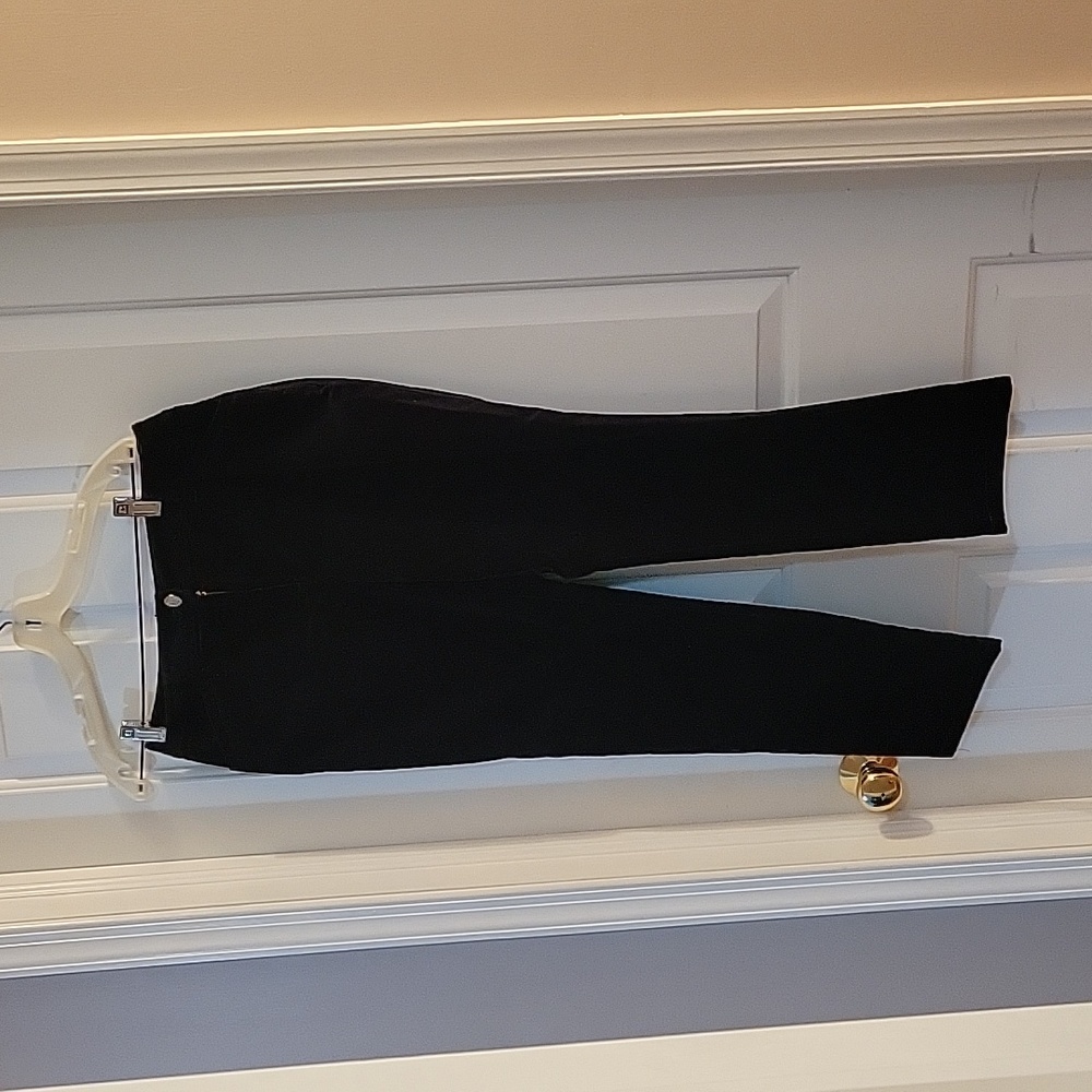 Chicos black velvet pants 4/ chicos size 0